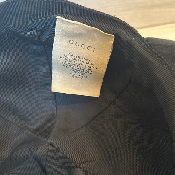AUTHENTIC GUCCI ORIGINAL GG CANVAS BASEBALL HAT WITH WEB - Picture 5 of 8